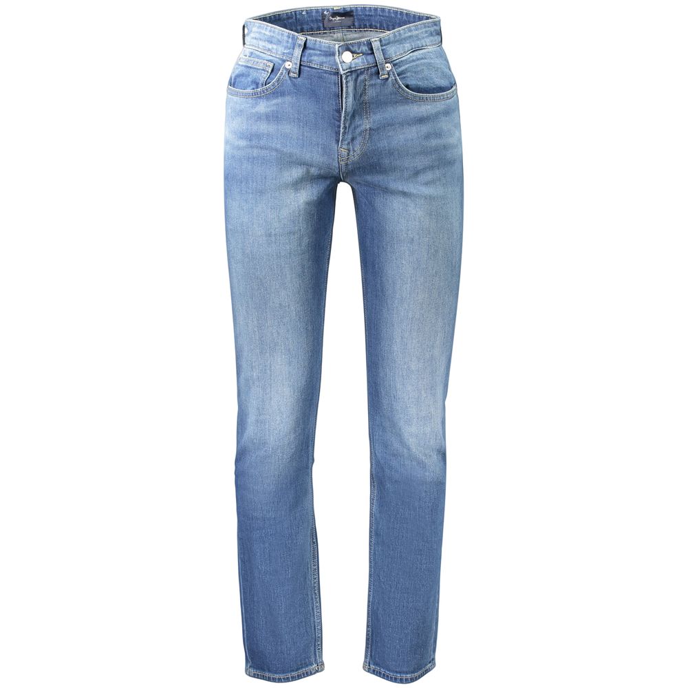 Blue Cotton Men's Jeans