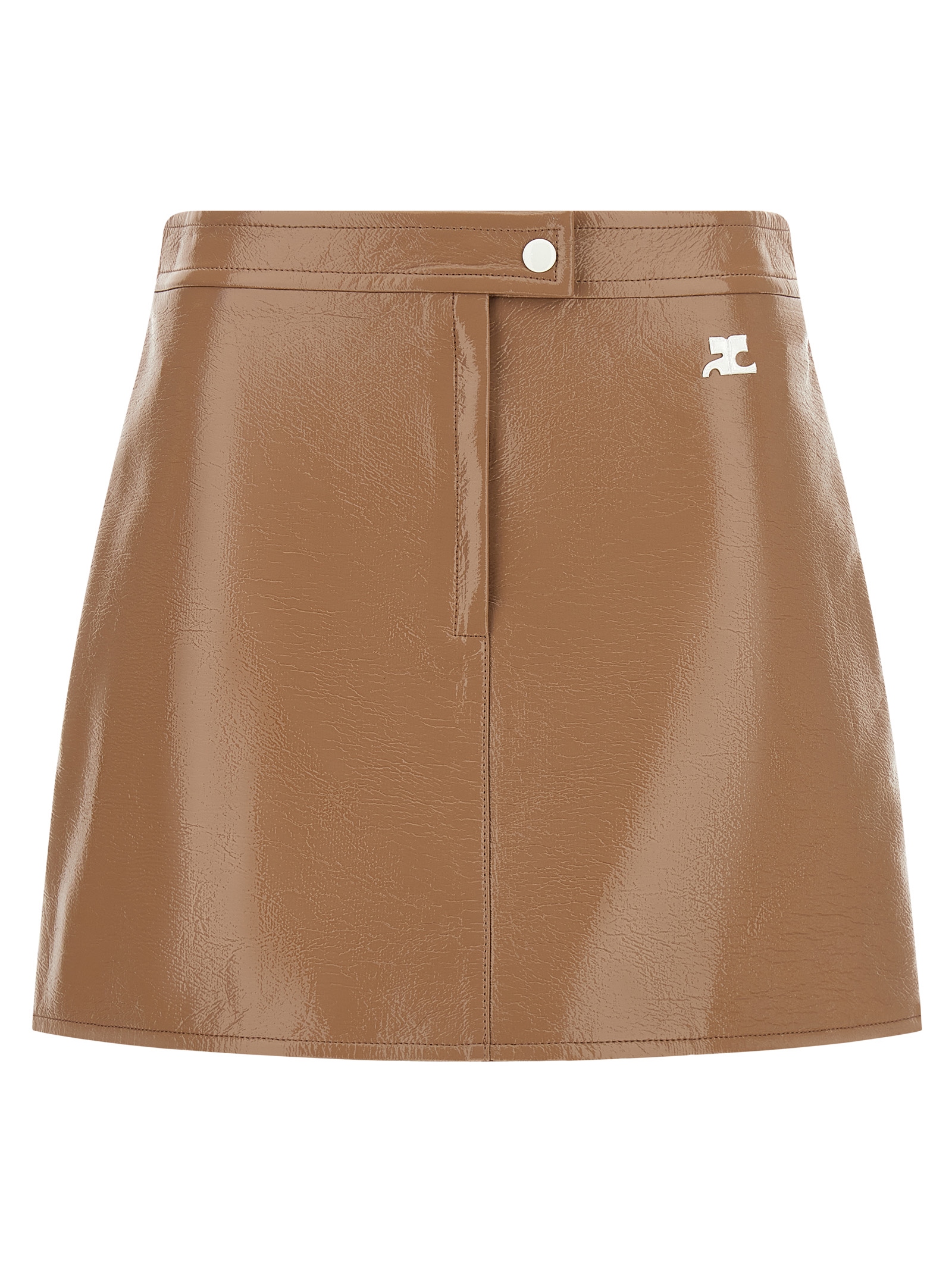 Beige Cotton Long Skirt