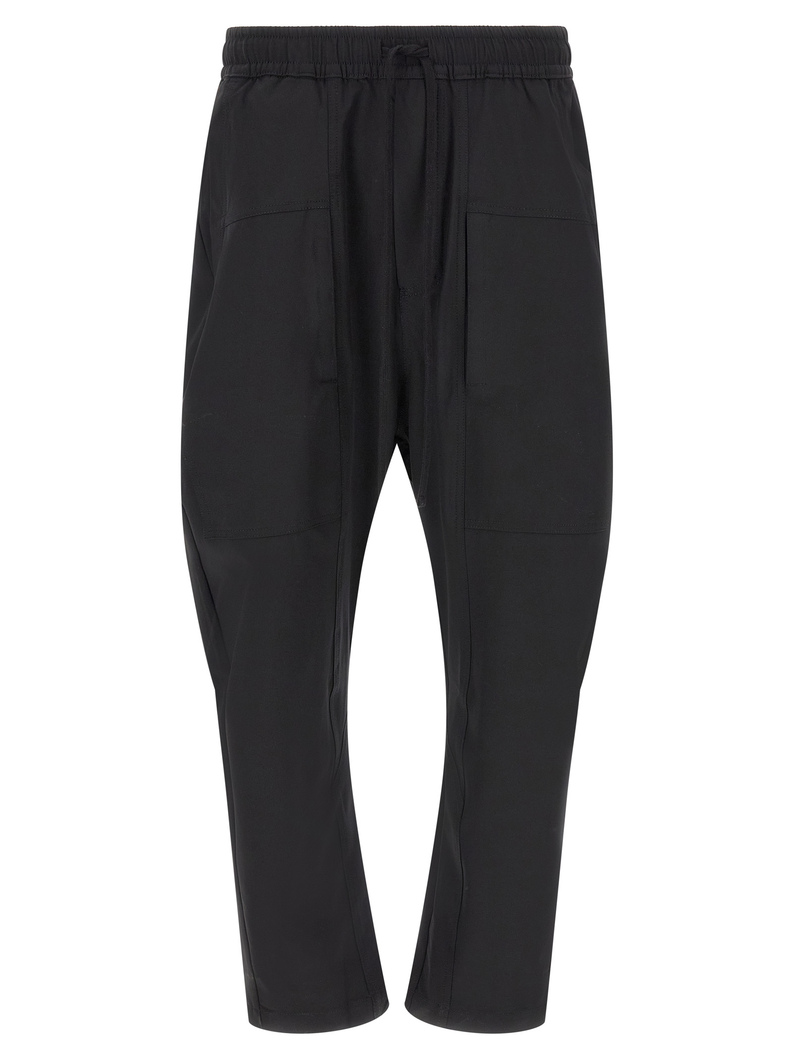 Black Polyamide Athletic Pants