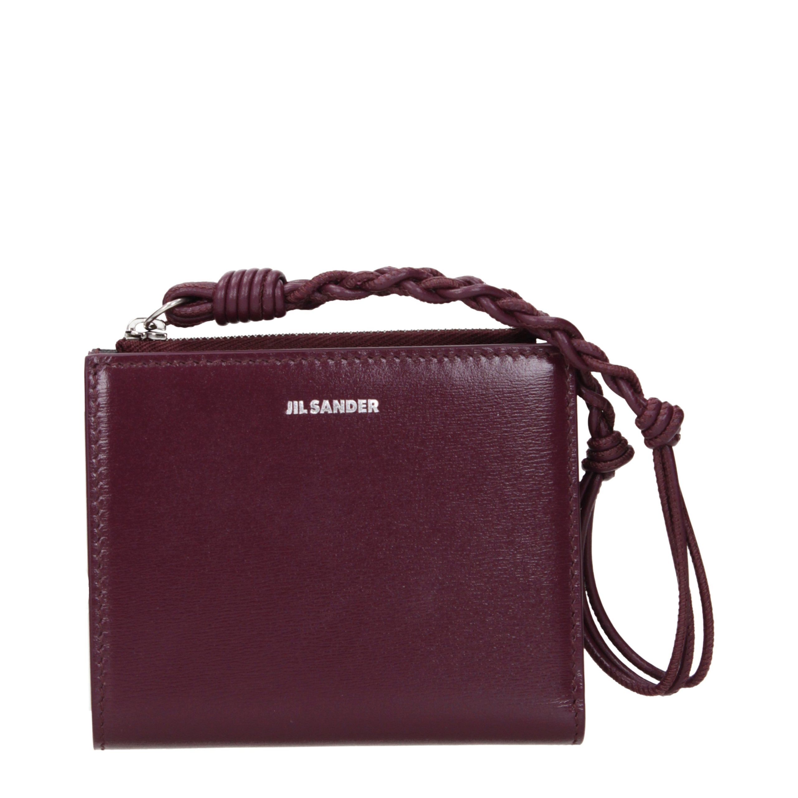 Jil Sander Red Leather Women's Wallet