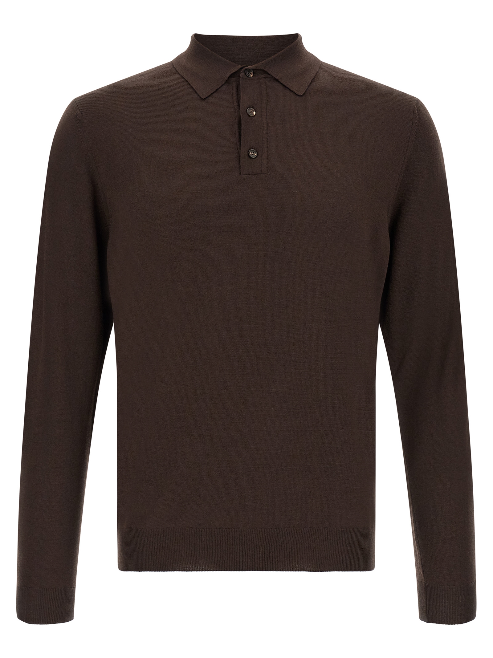 Brown Virgin Wool Cardigan