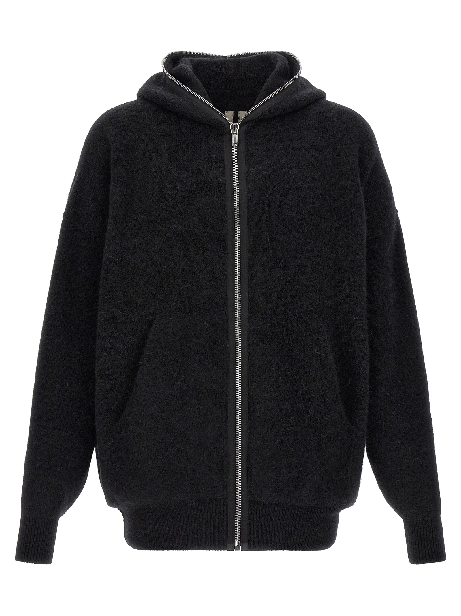 Black Marabou Sweatshirt