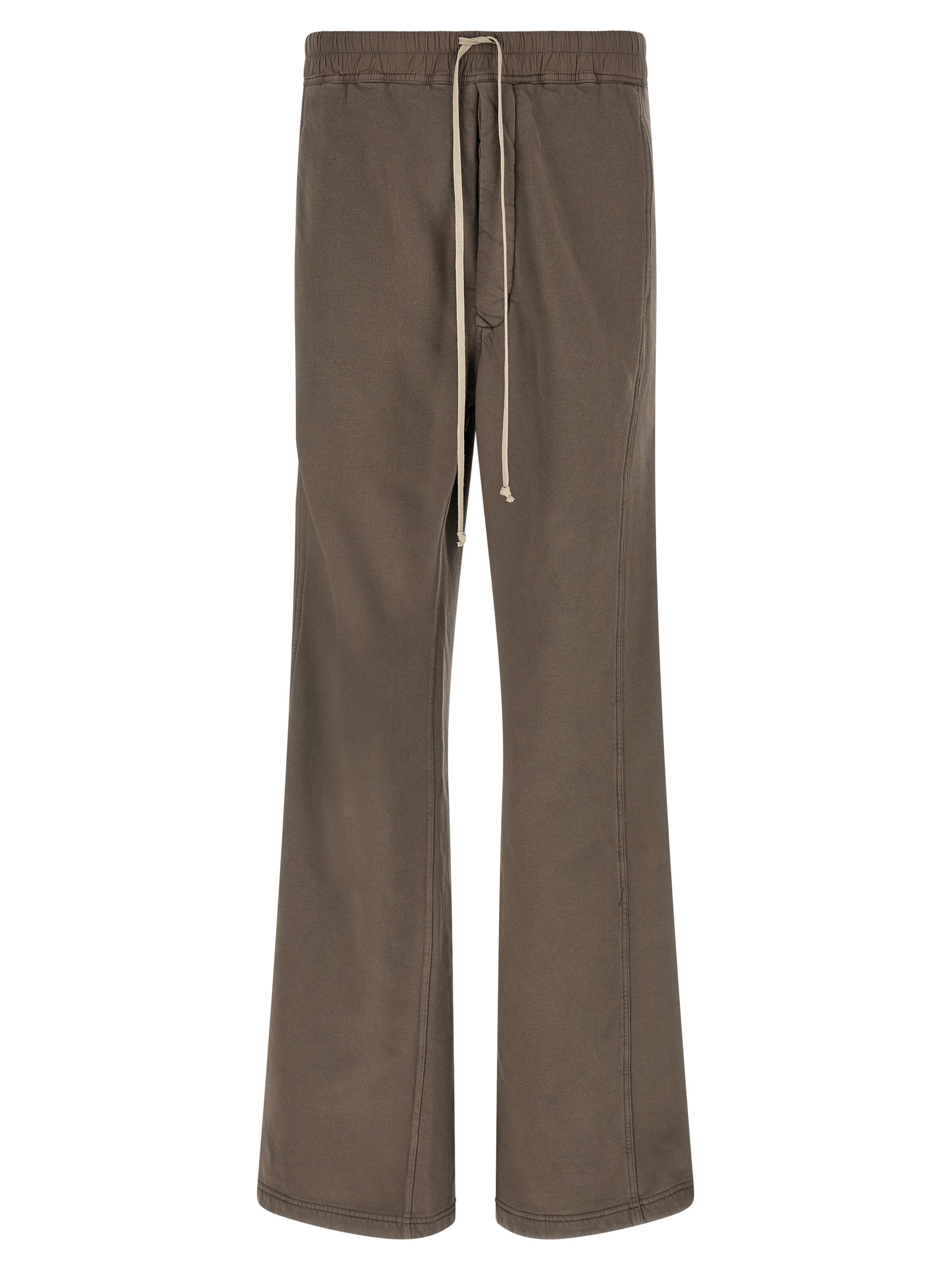 Gray Cotton Flared Pants