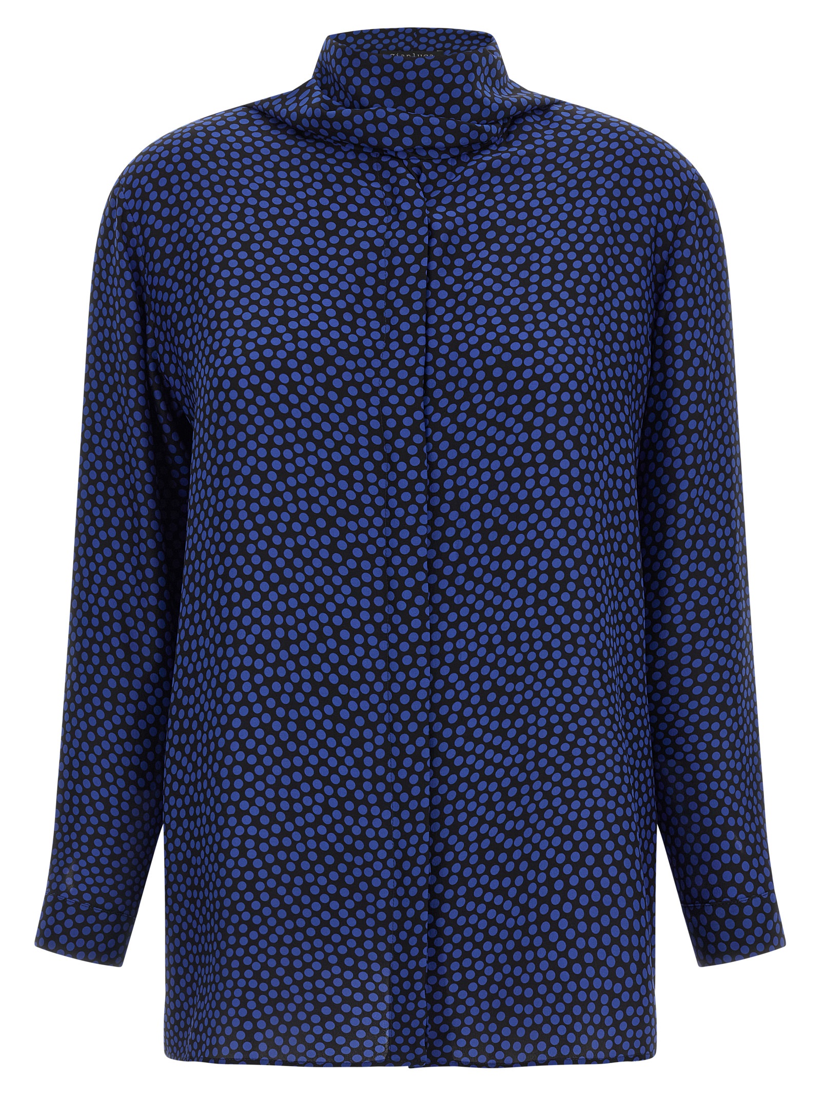 Blue Silk Blouse