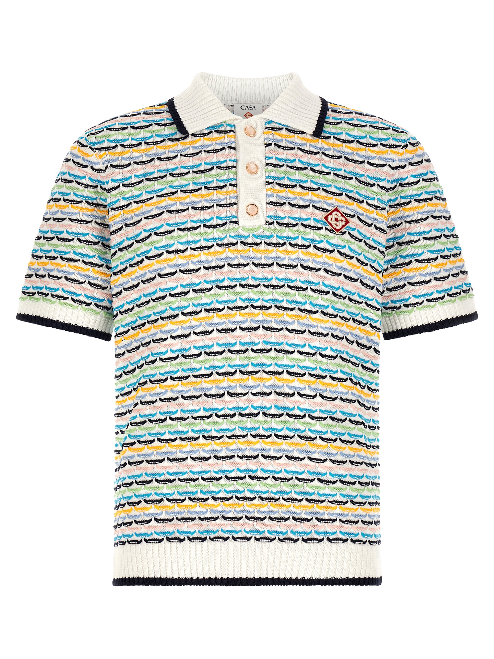 Multicolor Cotton Polo Shirt