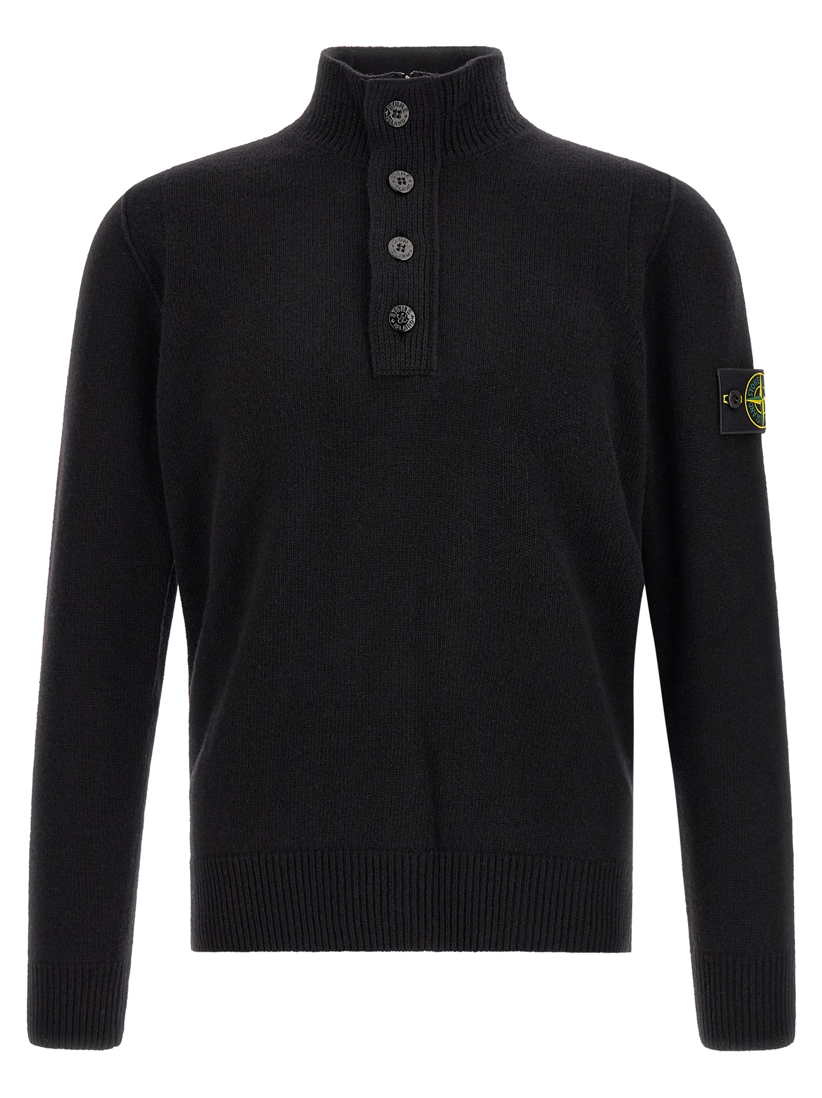 Black Virgin Wool Cardigan