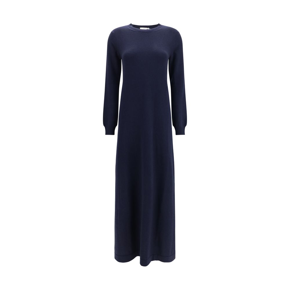 Blue Cashmere Casual Dress