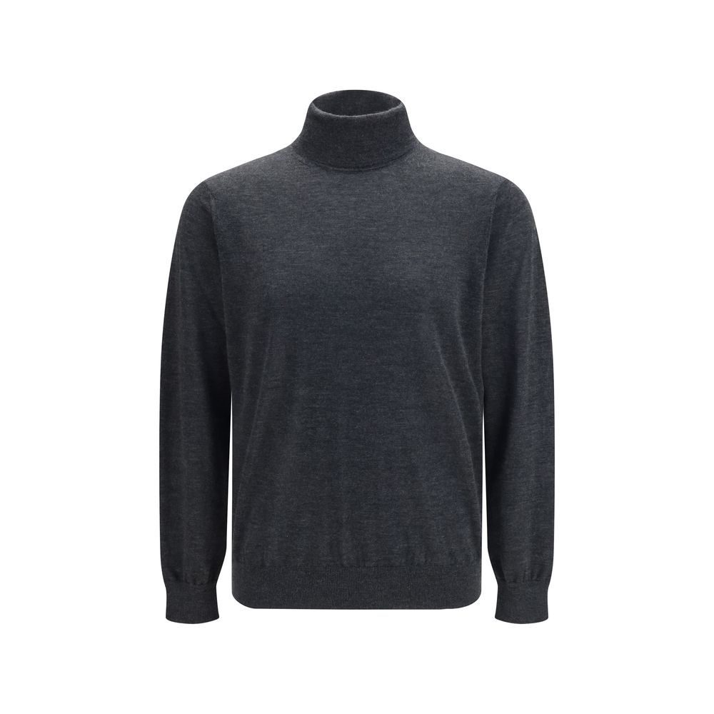 Gray Cashmere Turtleneck