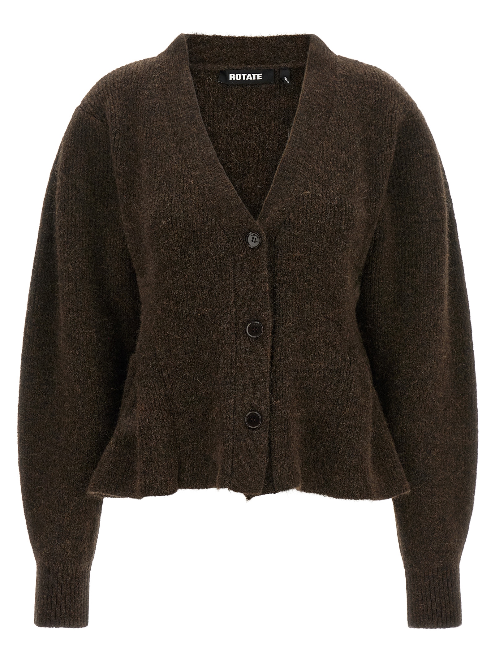 Brown Wool Cardigan