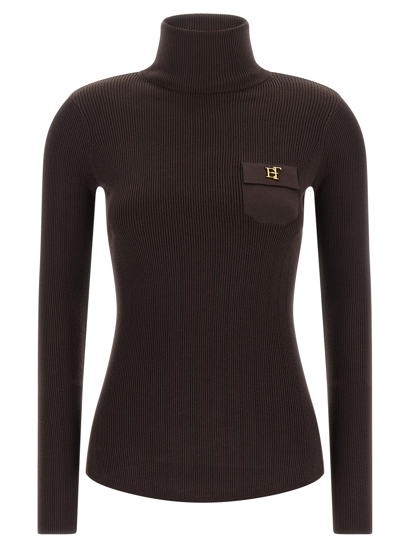 Brown Lycra Cardigan