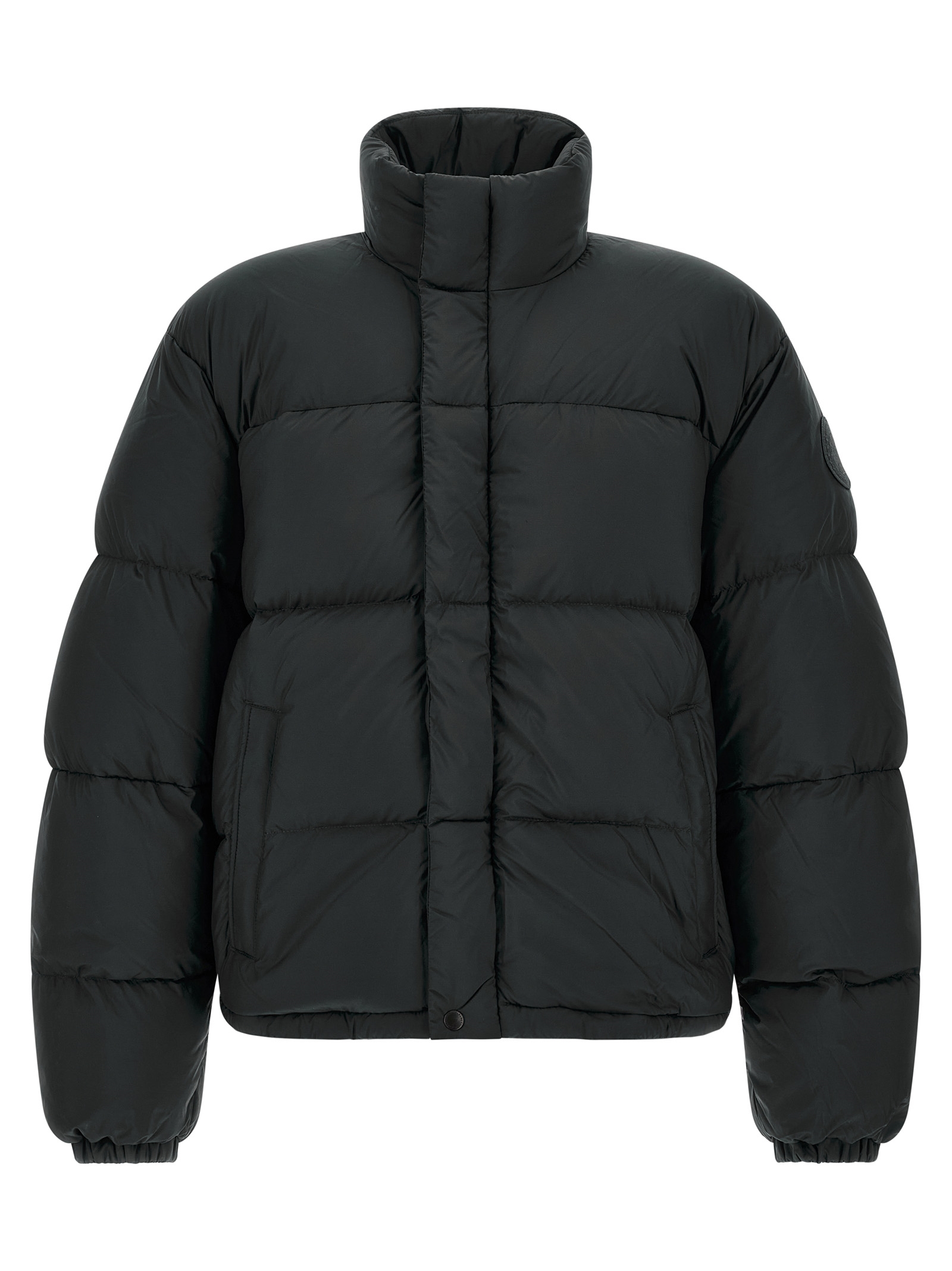 Black Polyamide Full-Length Jacket
