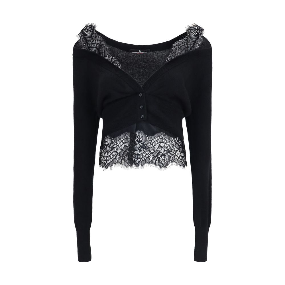 Black Cashmere Cardigan