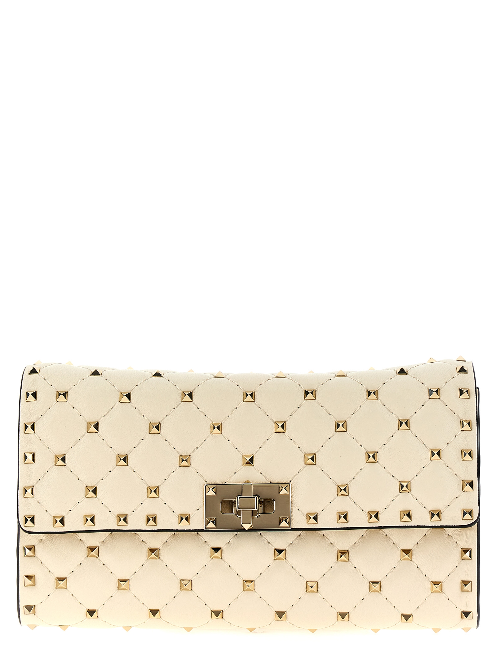White Lamb Leather Shoulder Bag