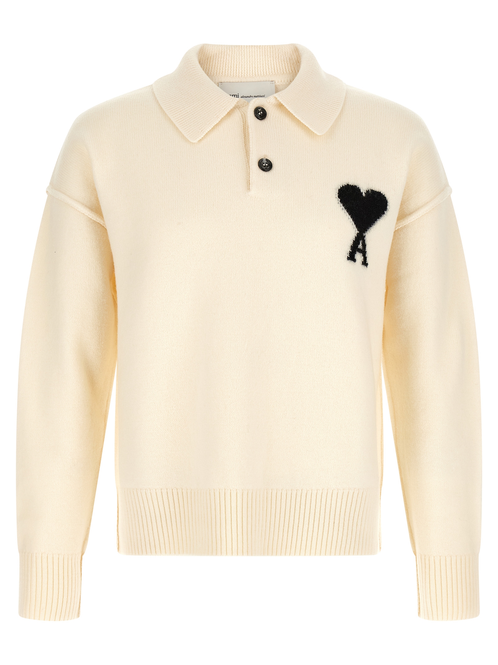 Bicolor Wool Polo Shirt