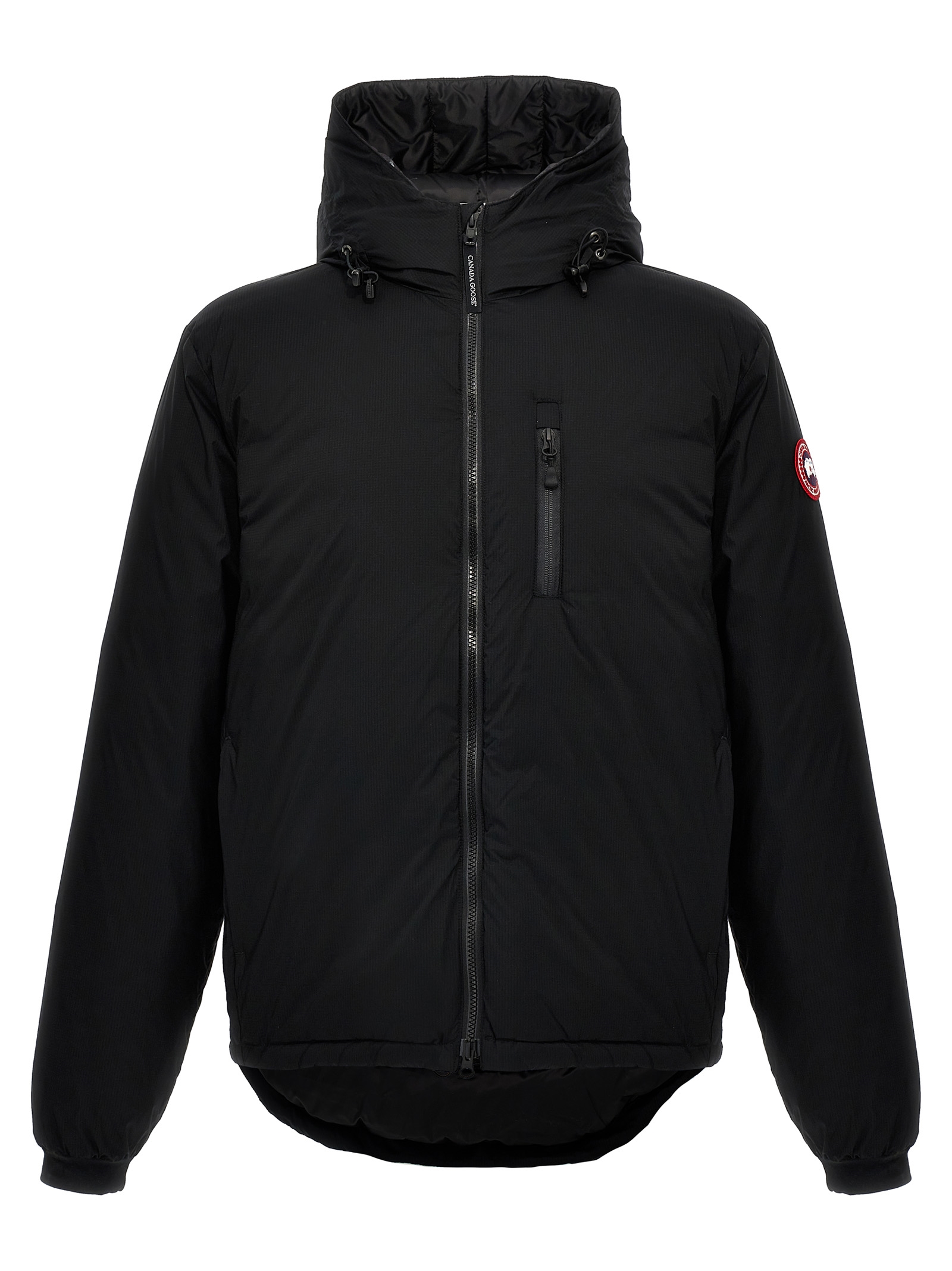 Black Polyester Shell Jacket