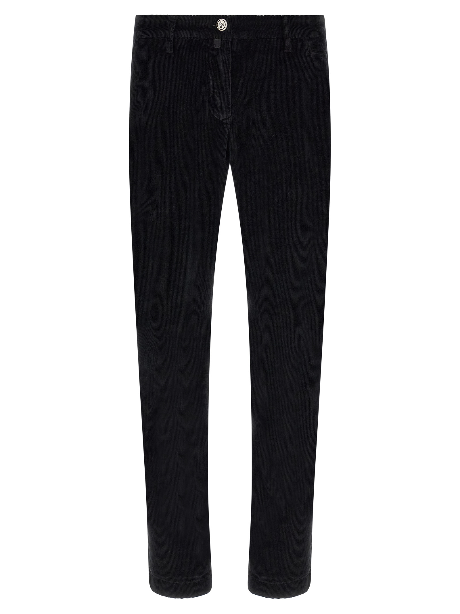 Black Cotton Chino Pants