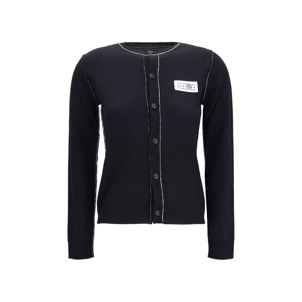 Black Wool Oves Aries Cardigan