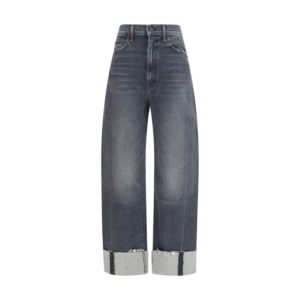 Black Cotton Cropped Jeans