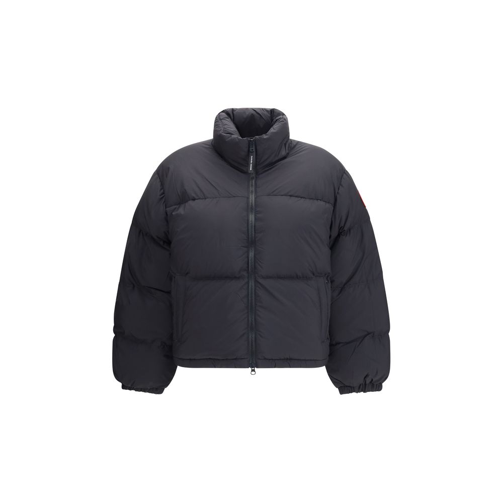 Black Polyamide Full-Length Jacket