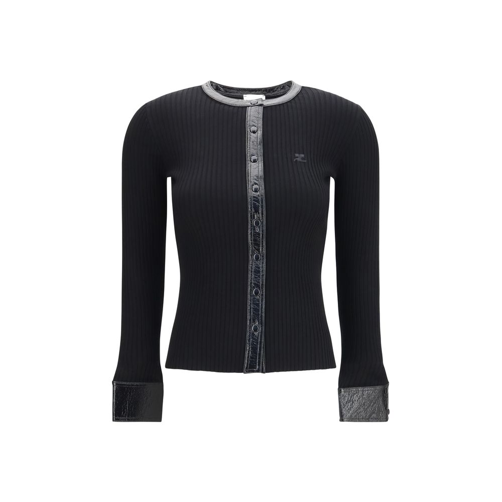 Black Viscose Cardigan