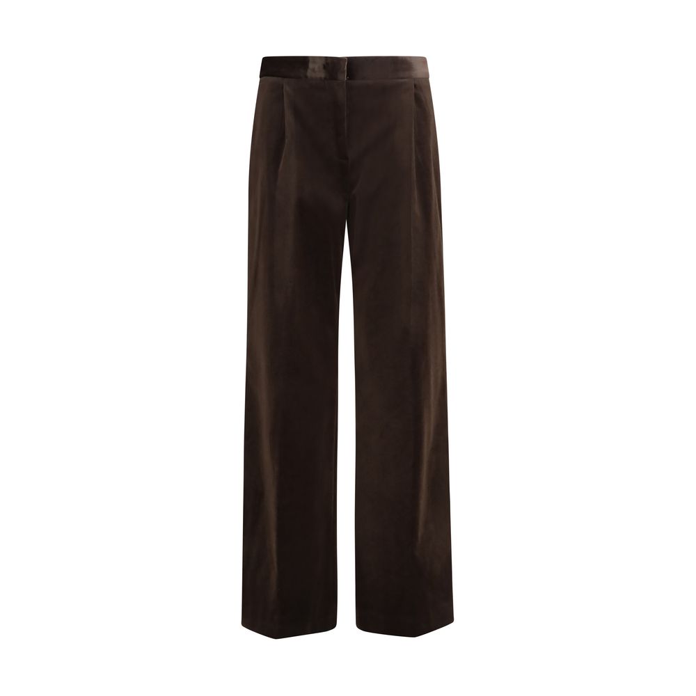 Brown Cotton Pants