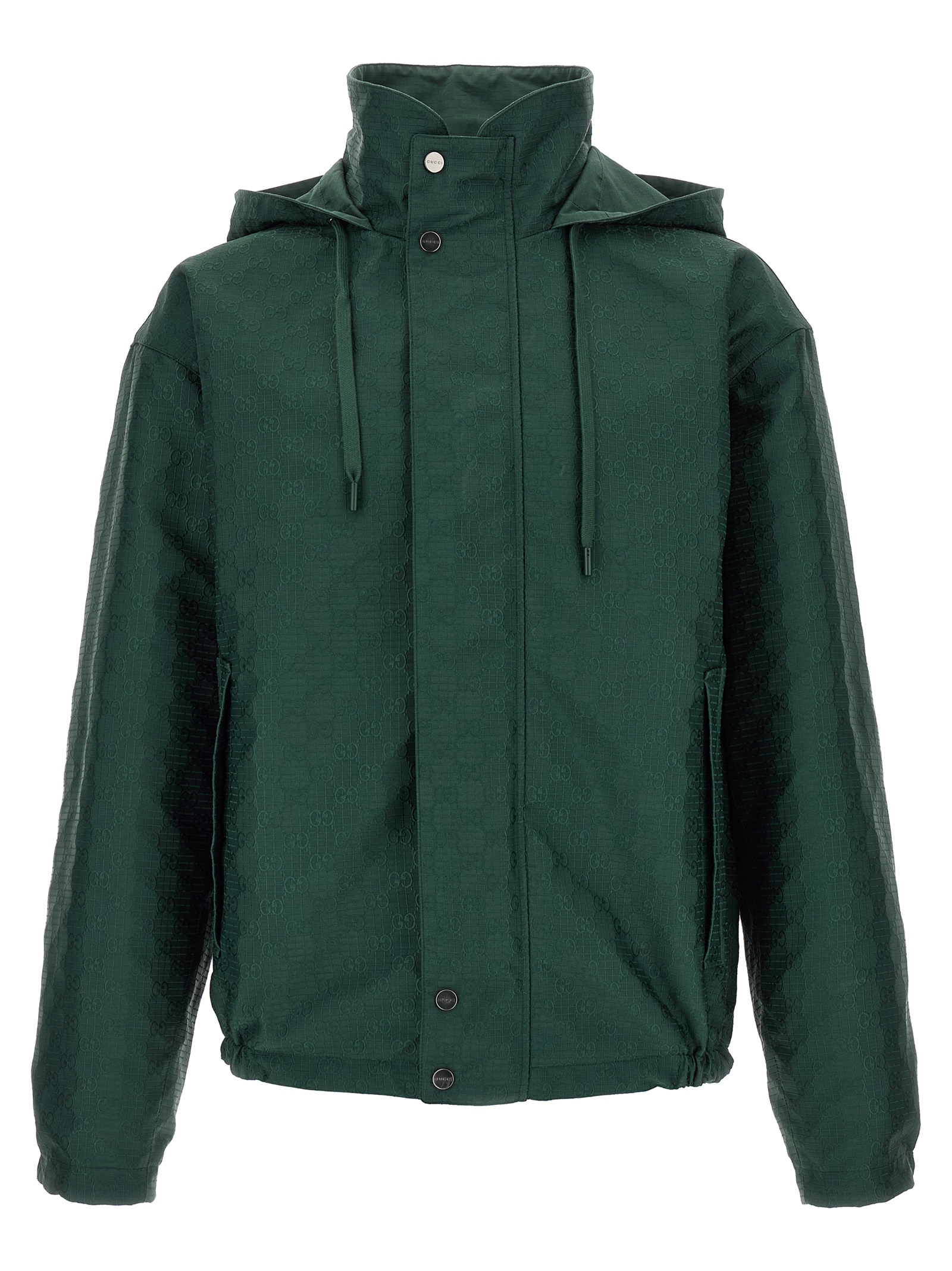 Bicolor Cotton Shell Jacket