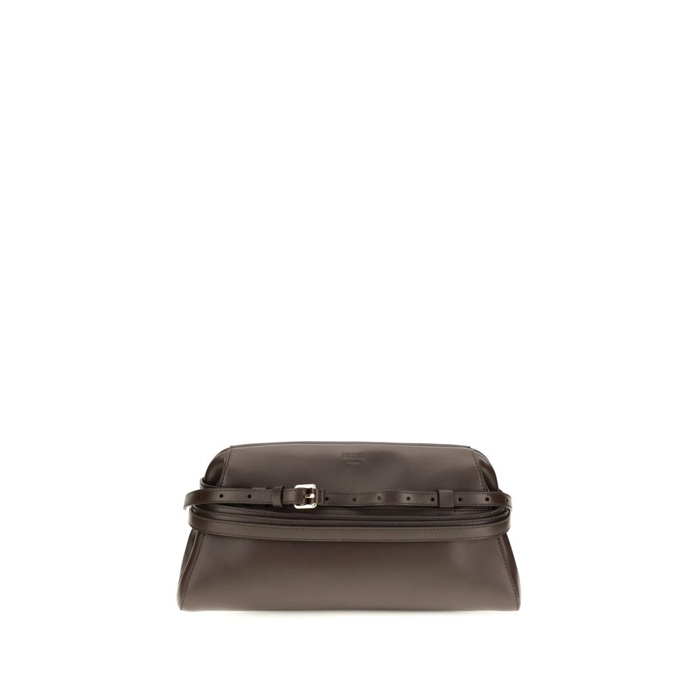 Brown Goatskin Clutch Bag
