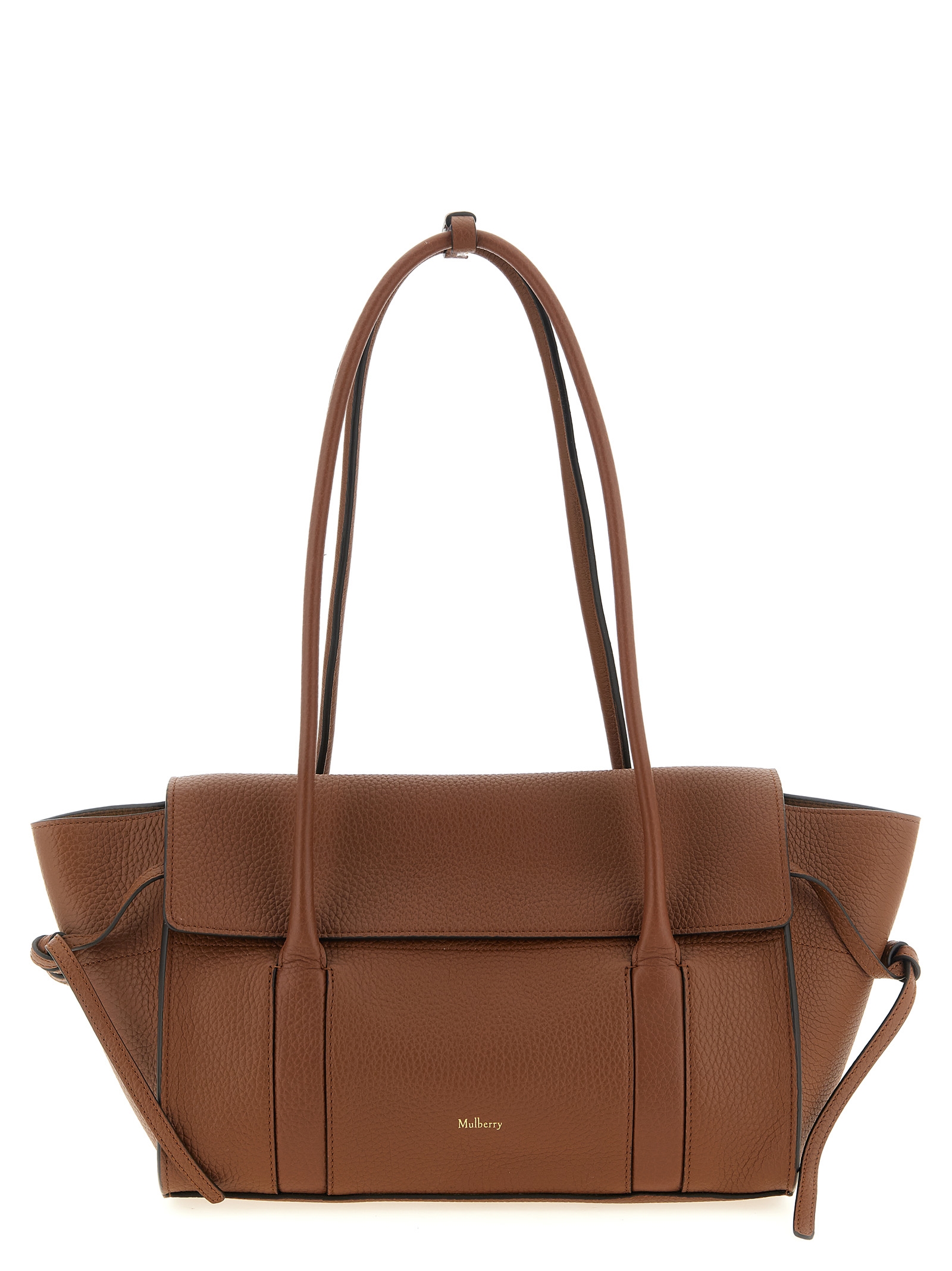 Brown Calfskin Shoulder Bag