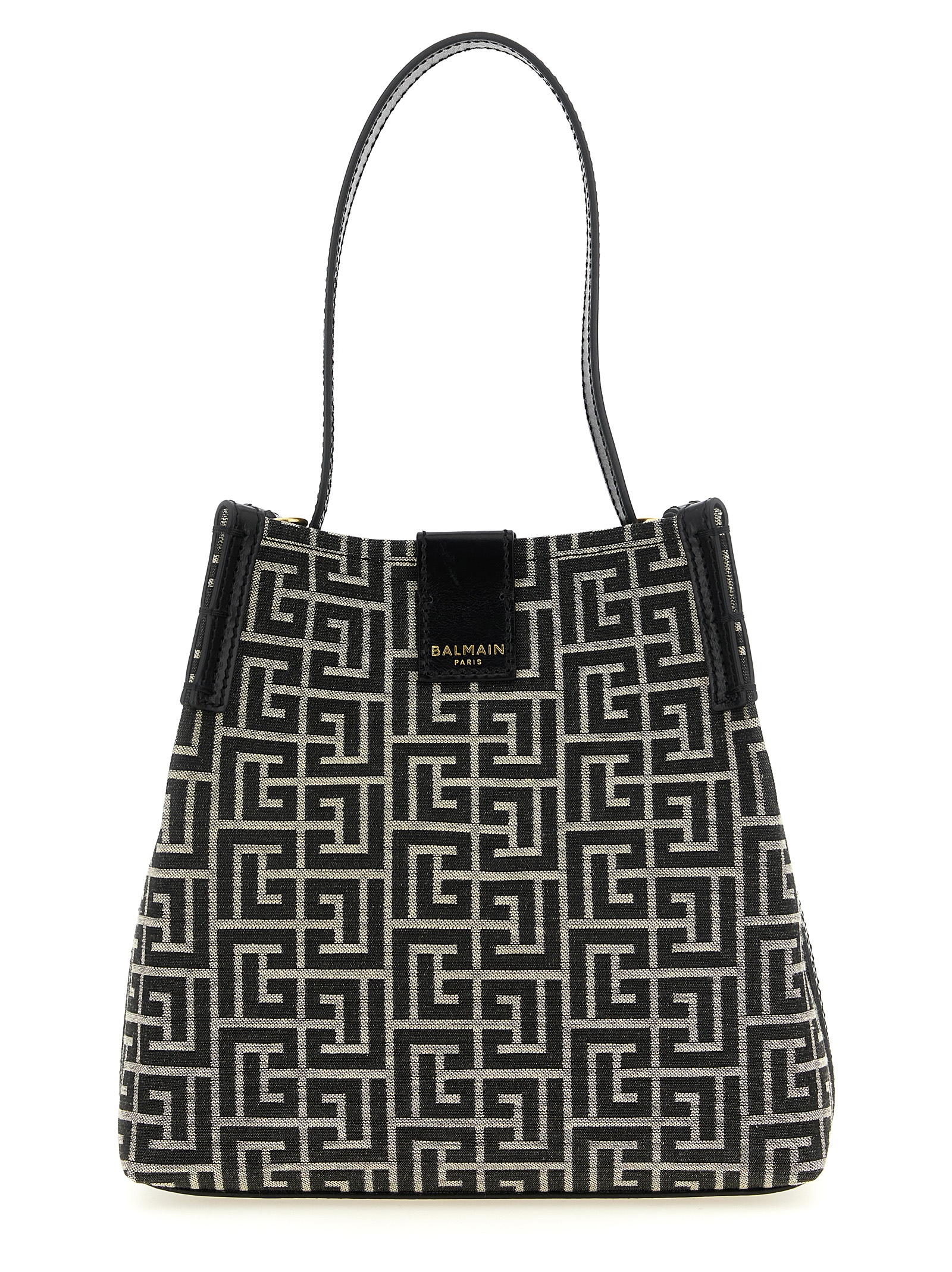 Bicolor Cotton Shoulder Bag