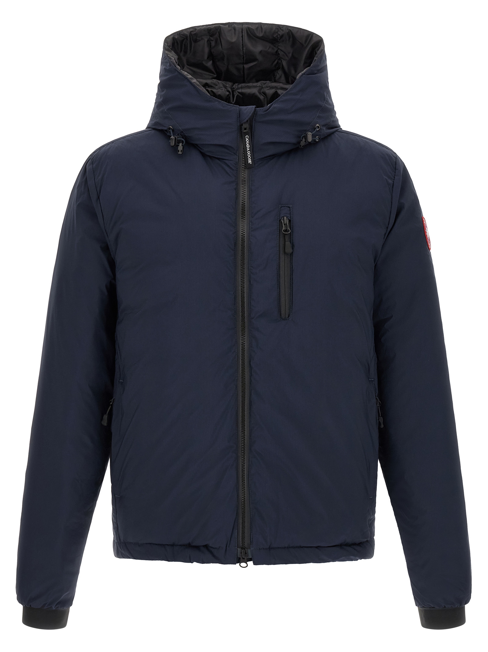 Blue Polyamide Full-Length Jacket