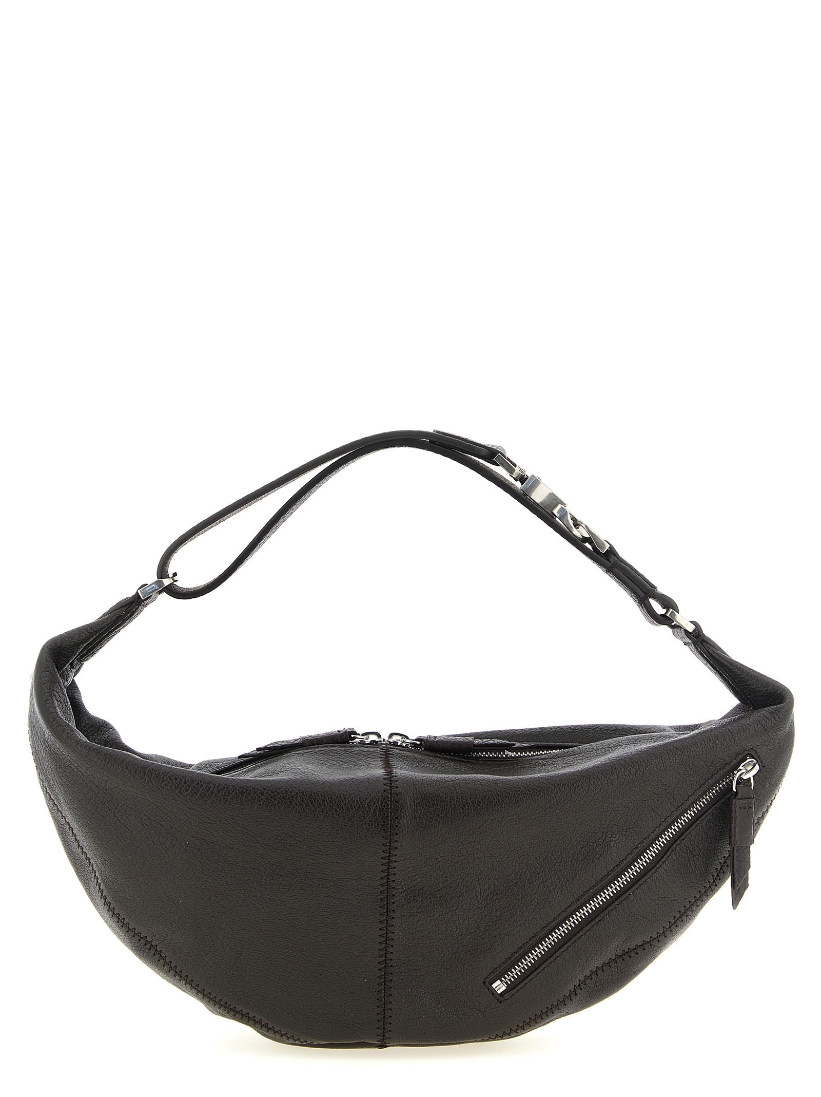 Brown Calfskin Shoulder Bag