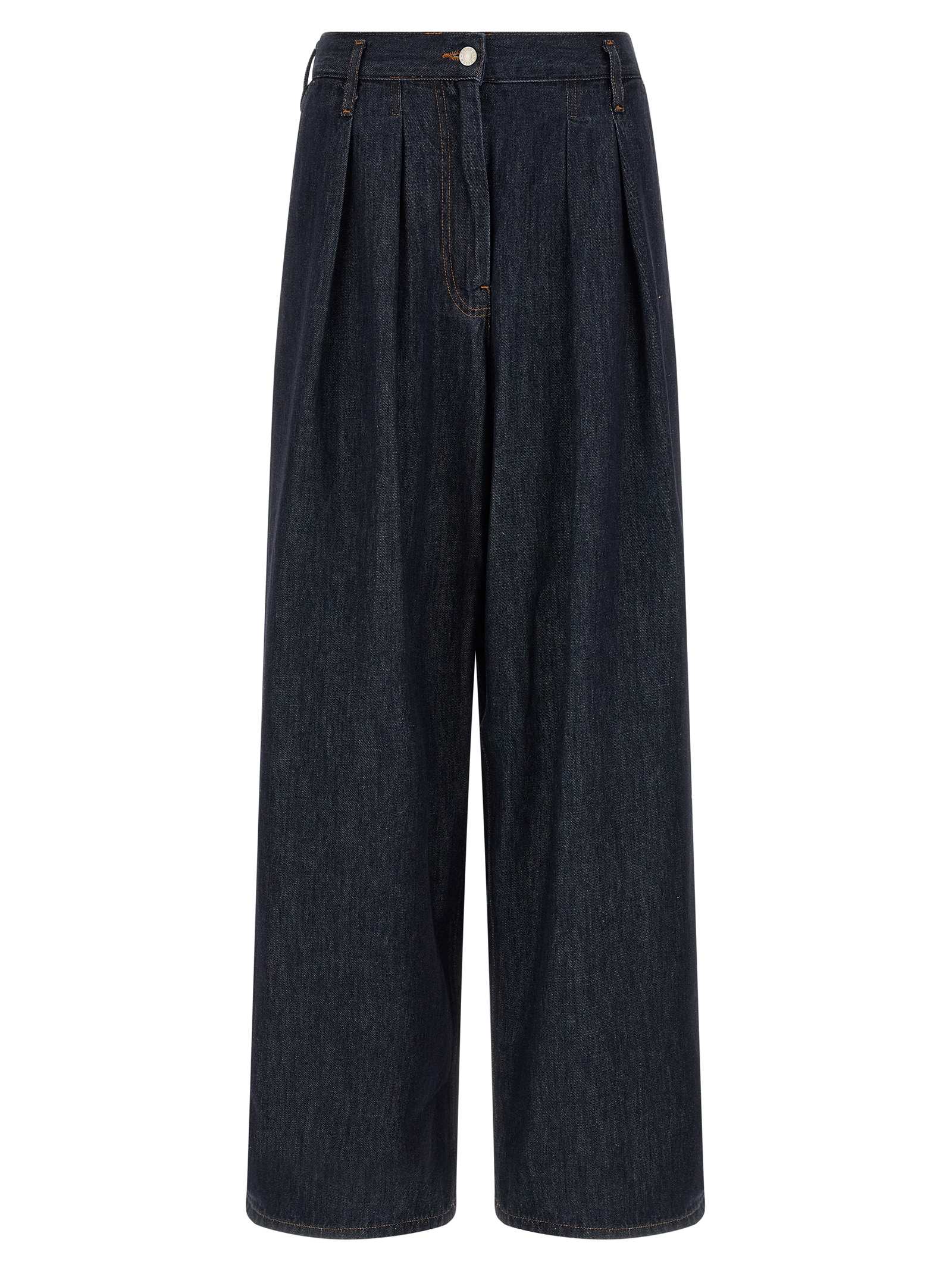 Blue Cotton Relaxed Fit Jeans
