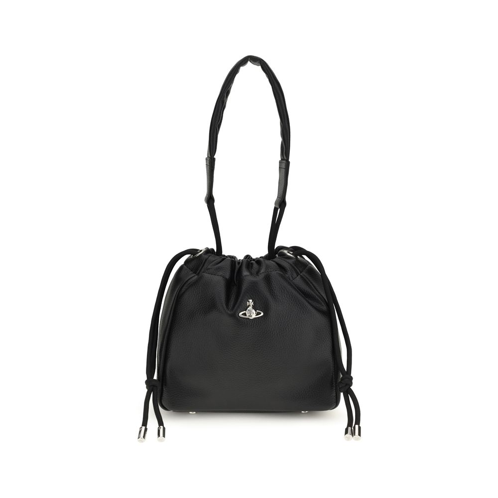 Black Polyethylene Shoulder Bag