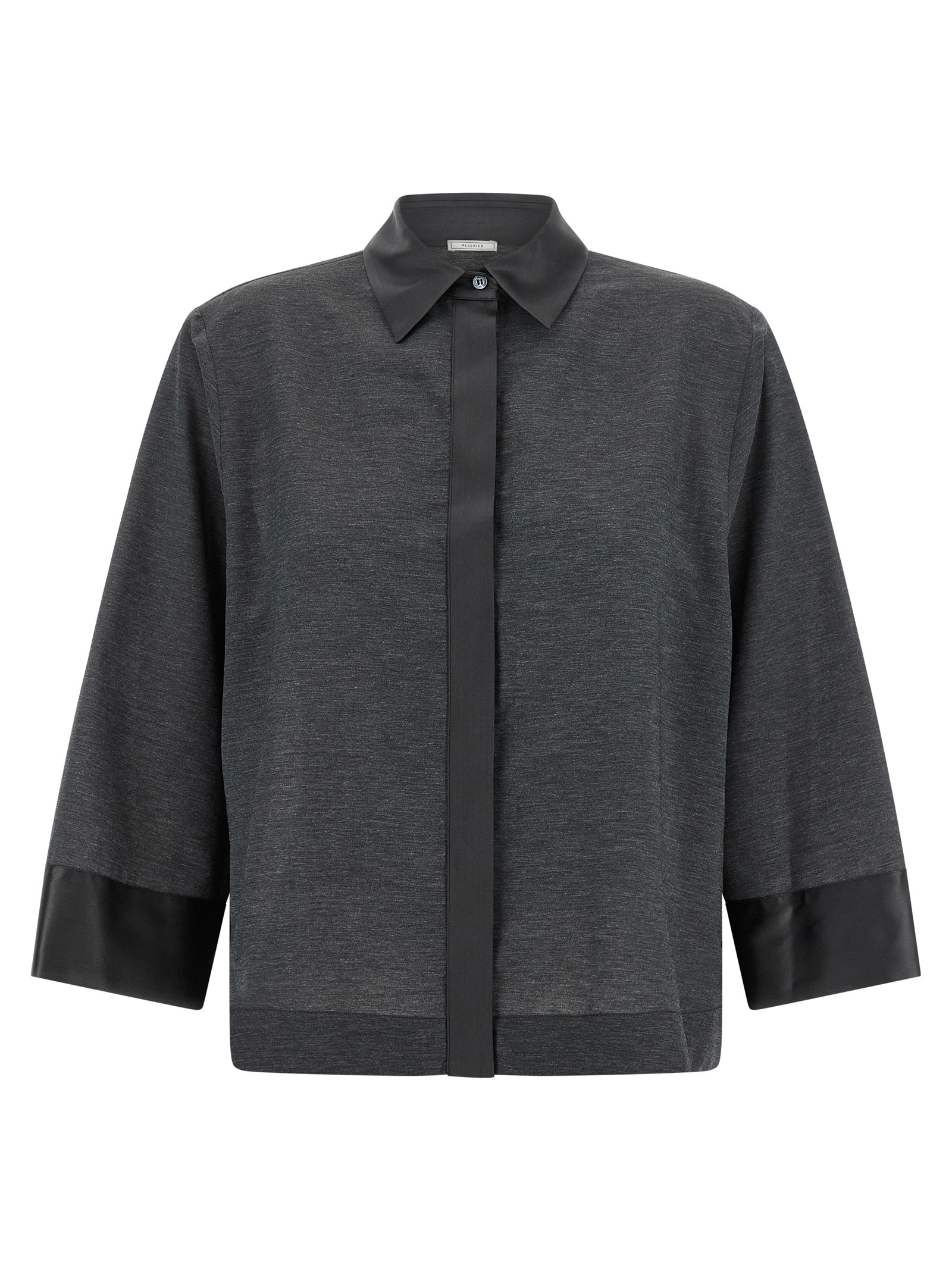 Gray Lyocell Blouse