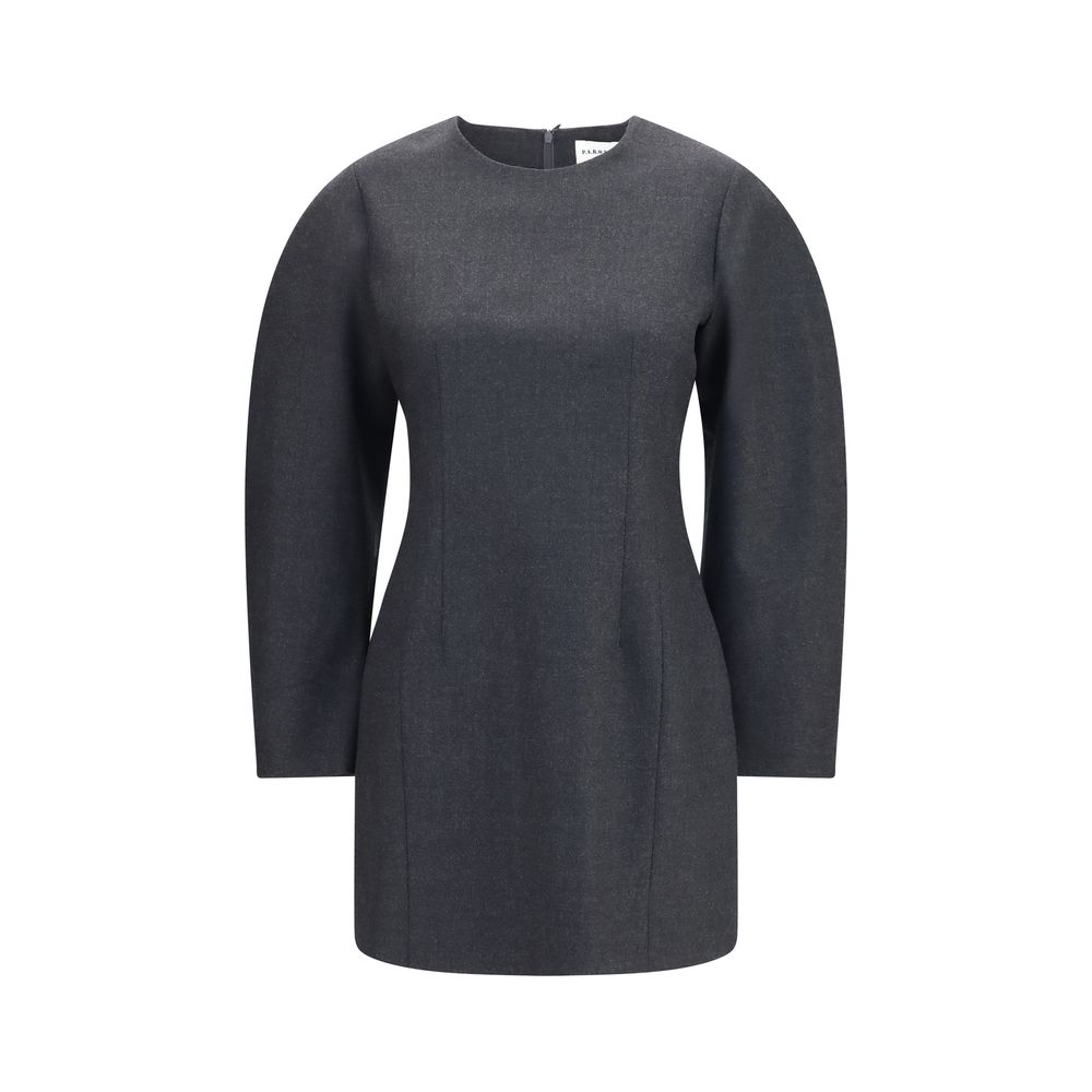 Gray Wool Oves Aries Casual Dress
