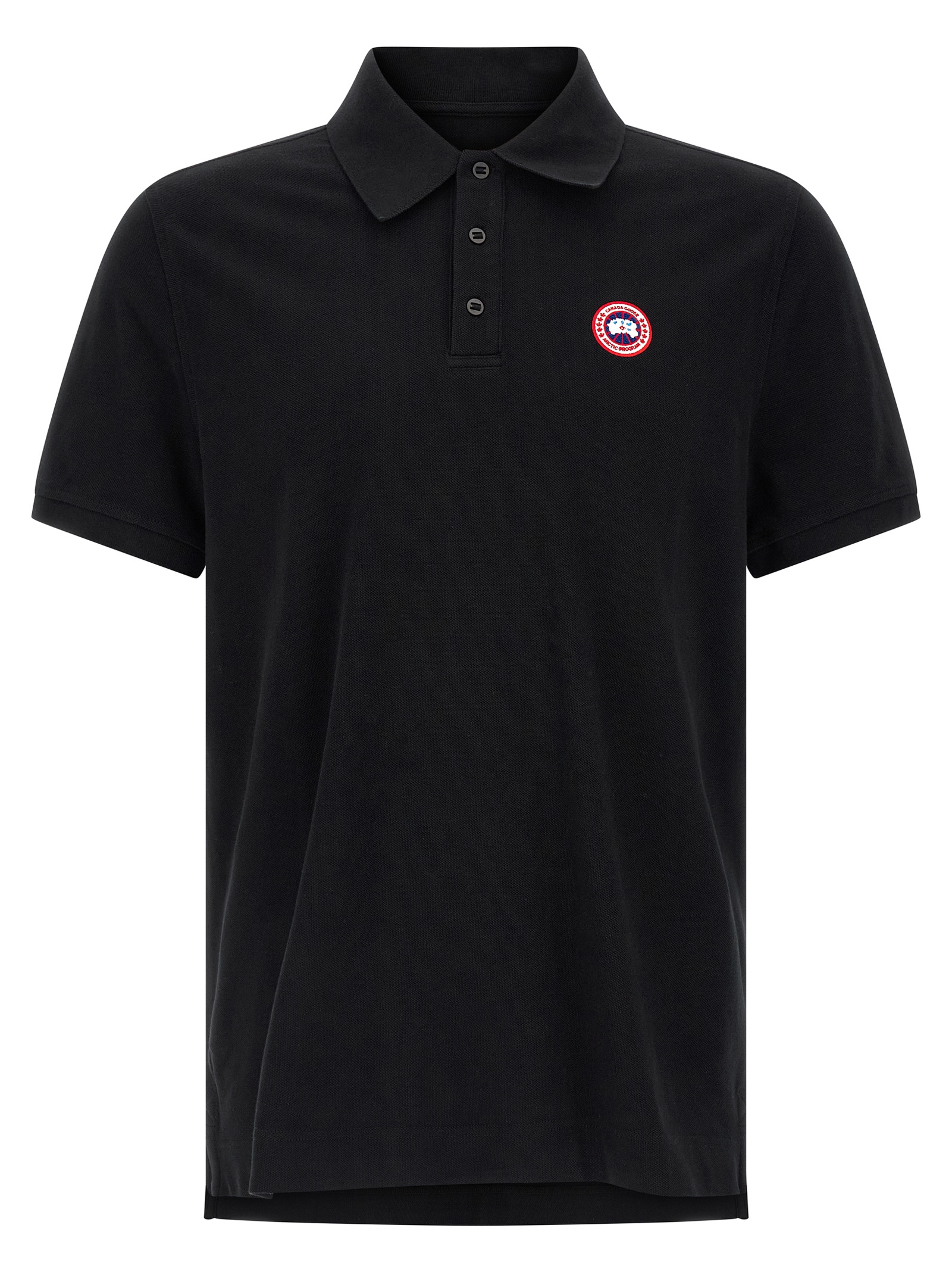 Black Cotton Polo Shirt