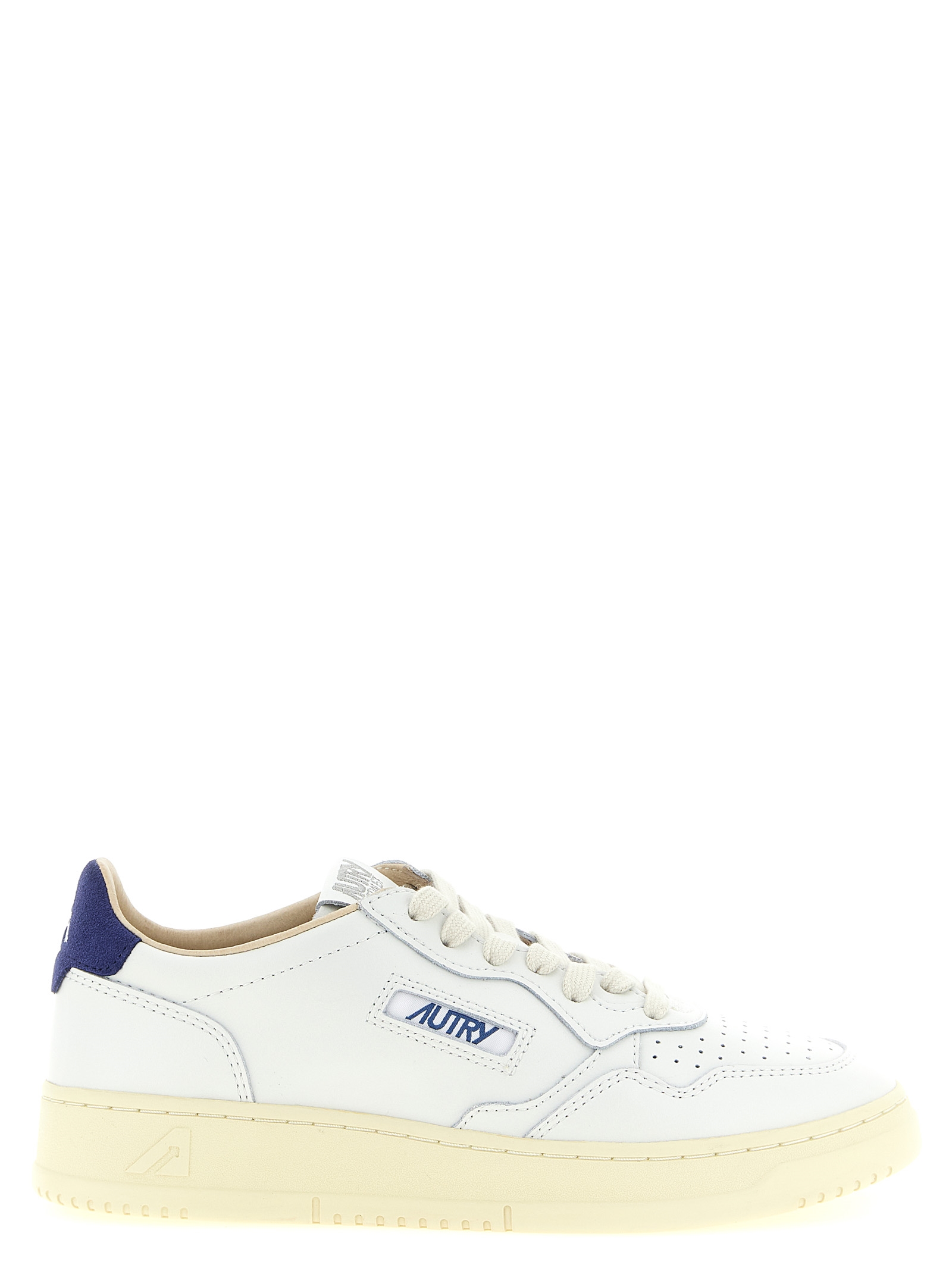 Blue Cowhide Athletic Sneakers