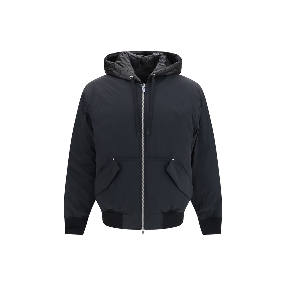 Black Nylon Full-Length Jacket