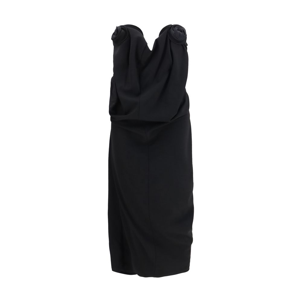 Black Wool Oves Aries Cocktail Dress