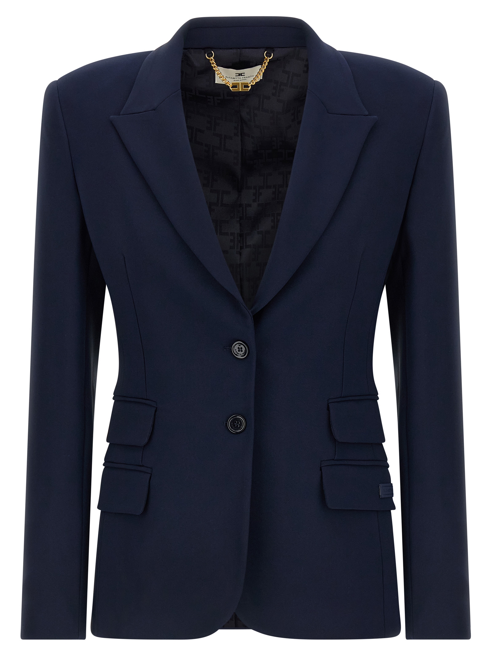 Blue Polyester Blazer
