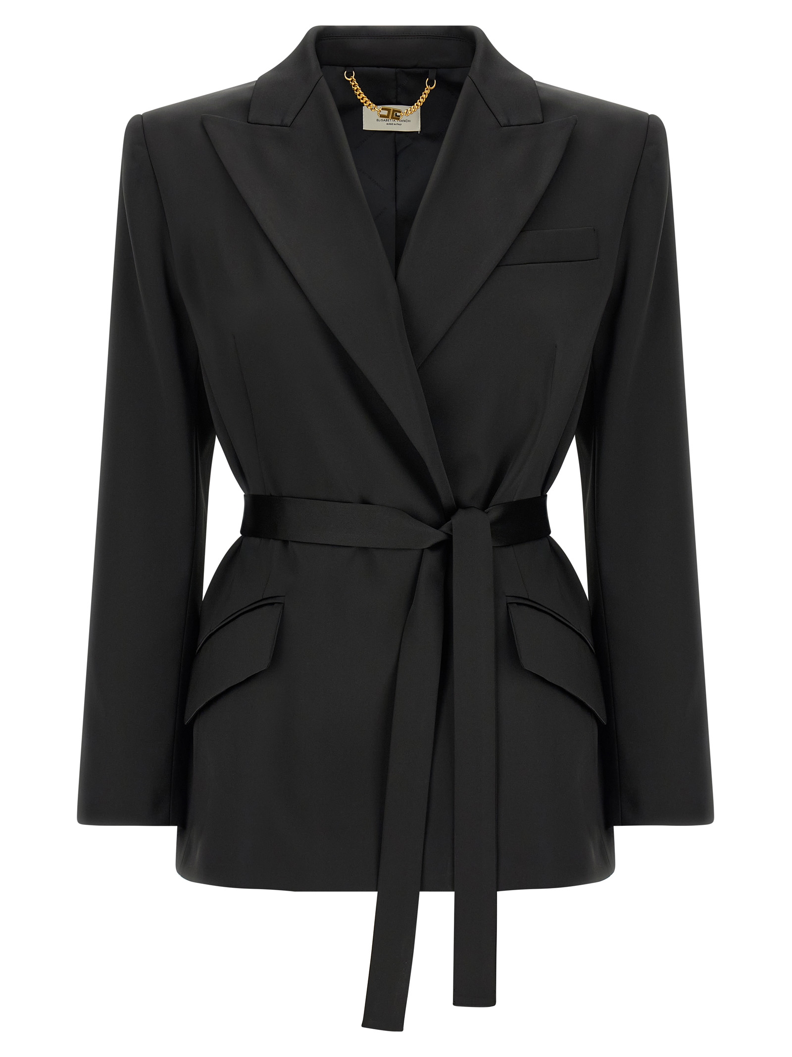 Black Polyester Blazer