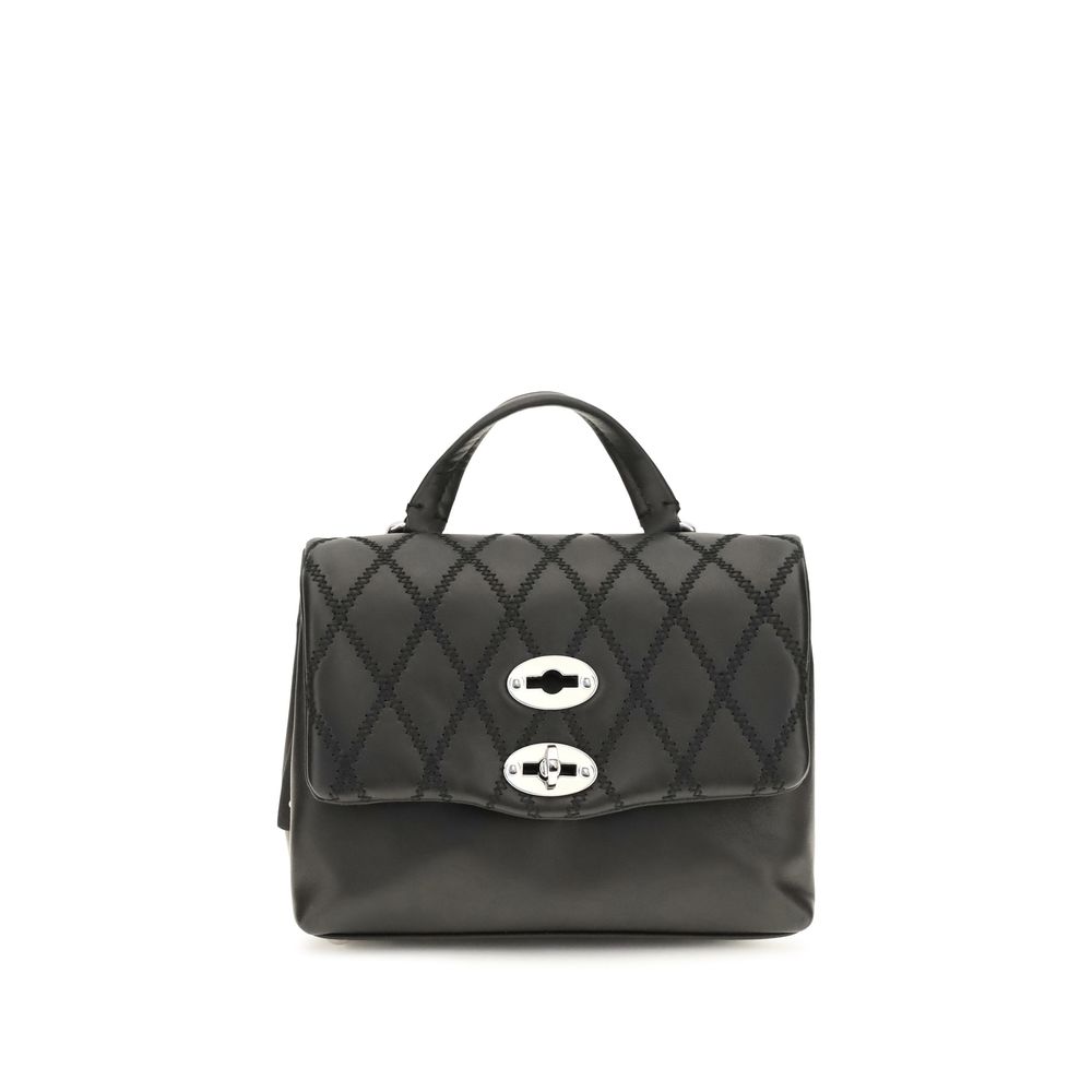 Black Calf Leather Bos Taurus Handbag