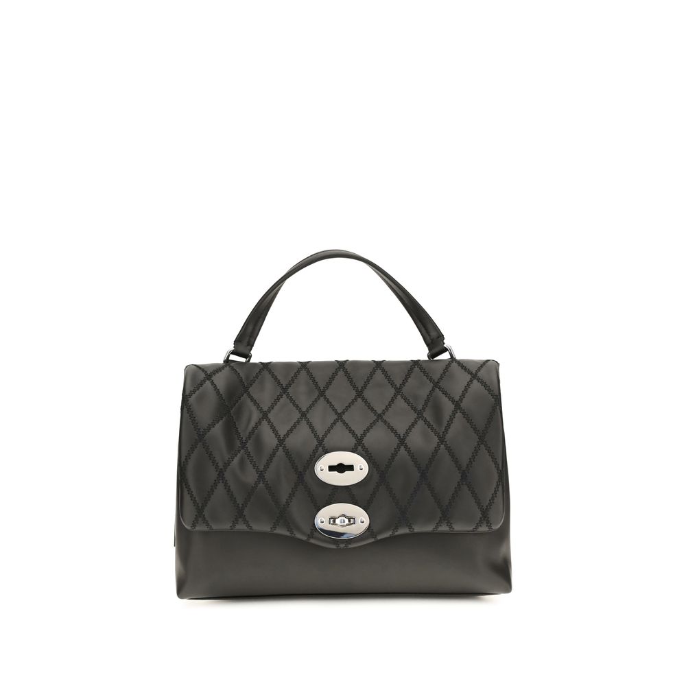 Black Calf Leather Bos Taurus Handbag