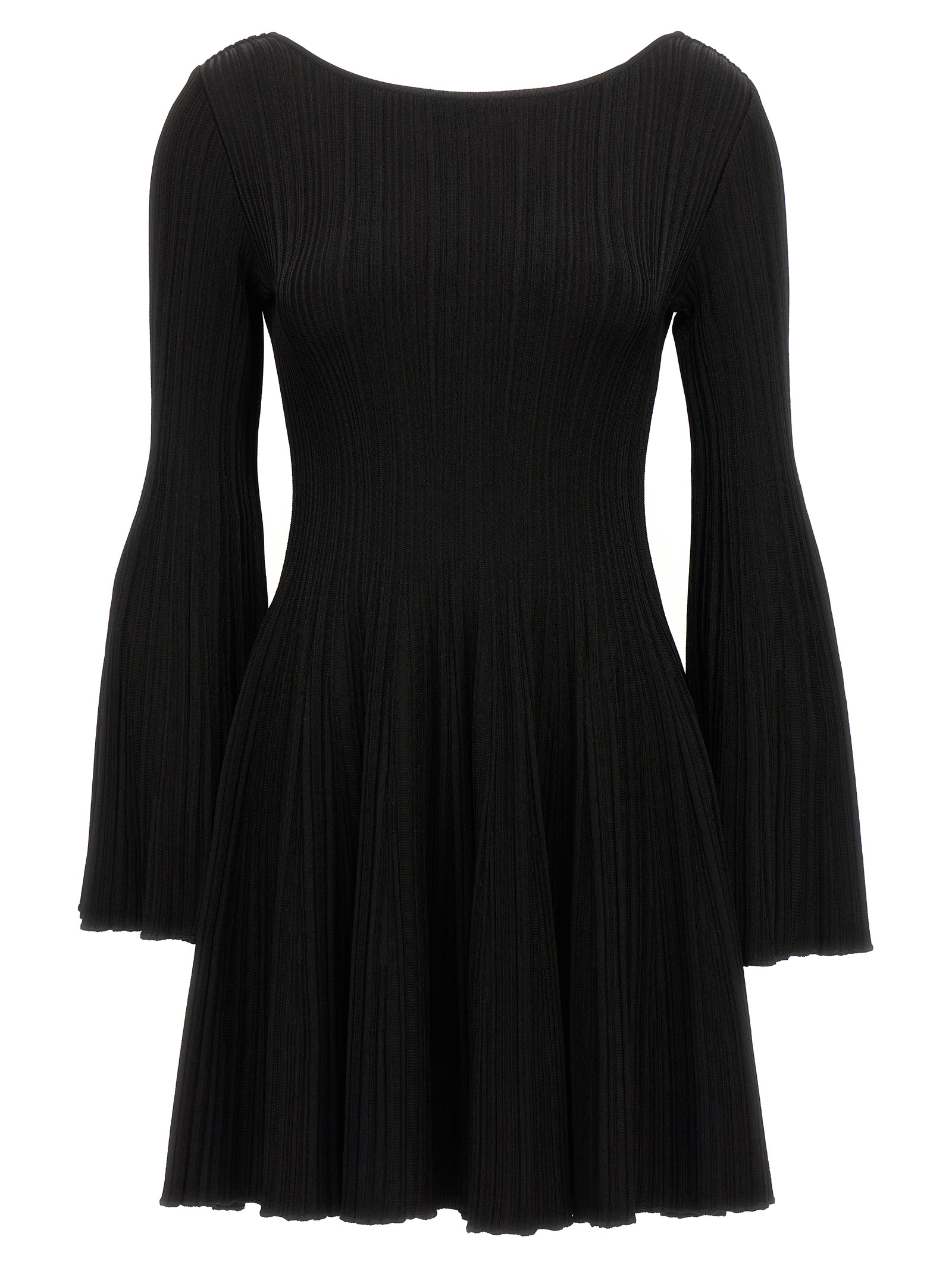 Black Viscose Mini Skirt