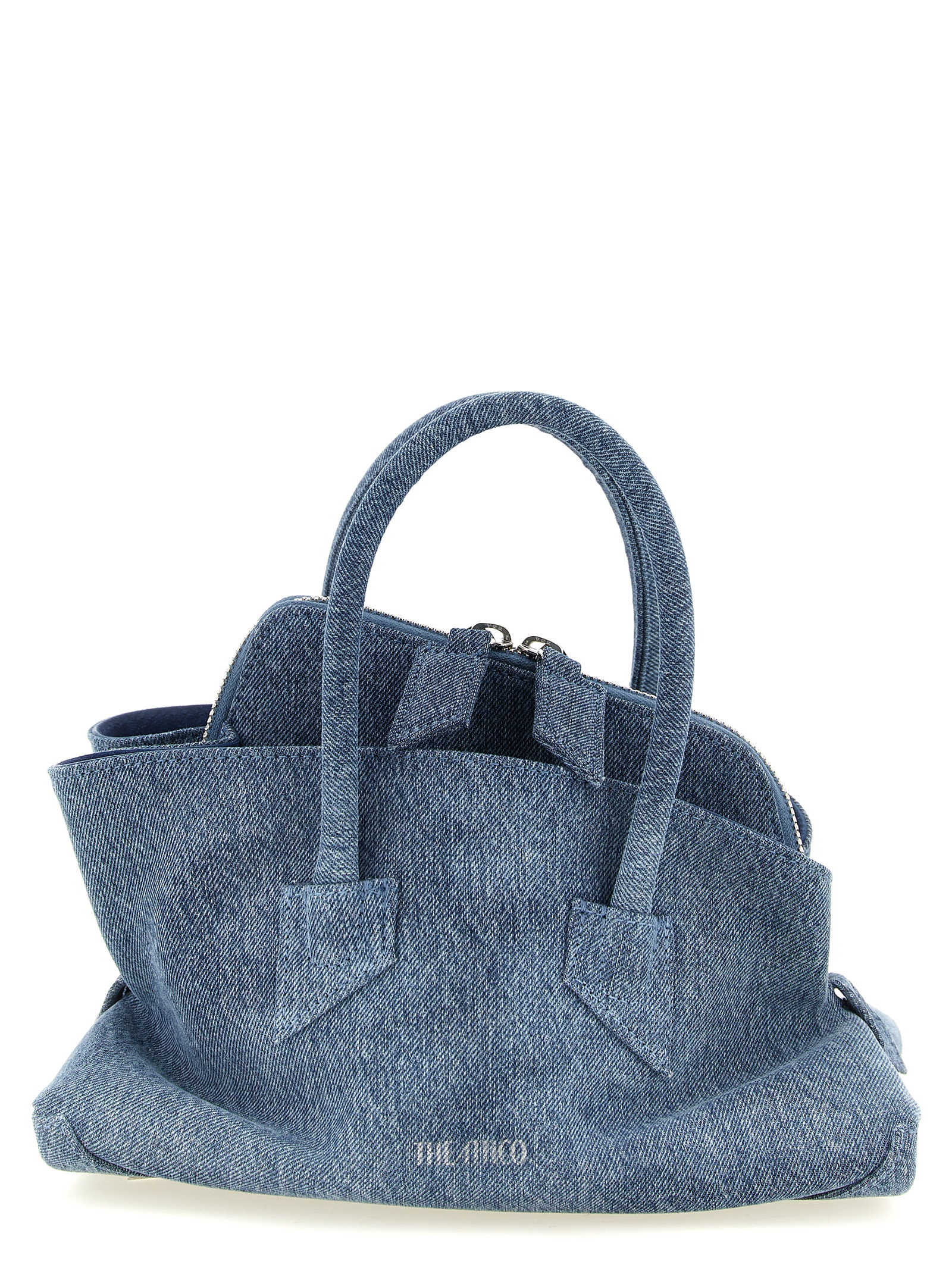 Blue Cotton Handbag