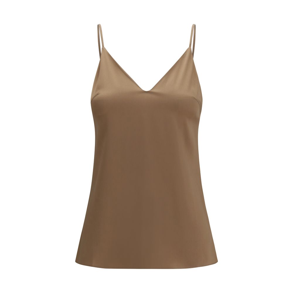 Brunello Cucinelli Brown Silk Women's Shirt