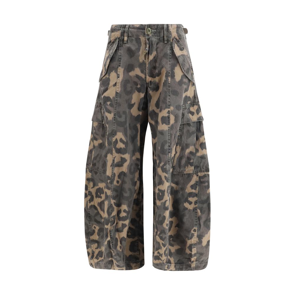 Multicolor Cotton Cargo Shorts