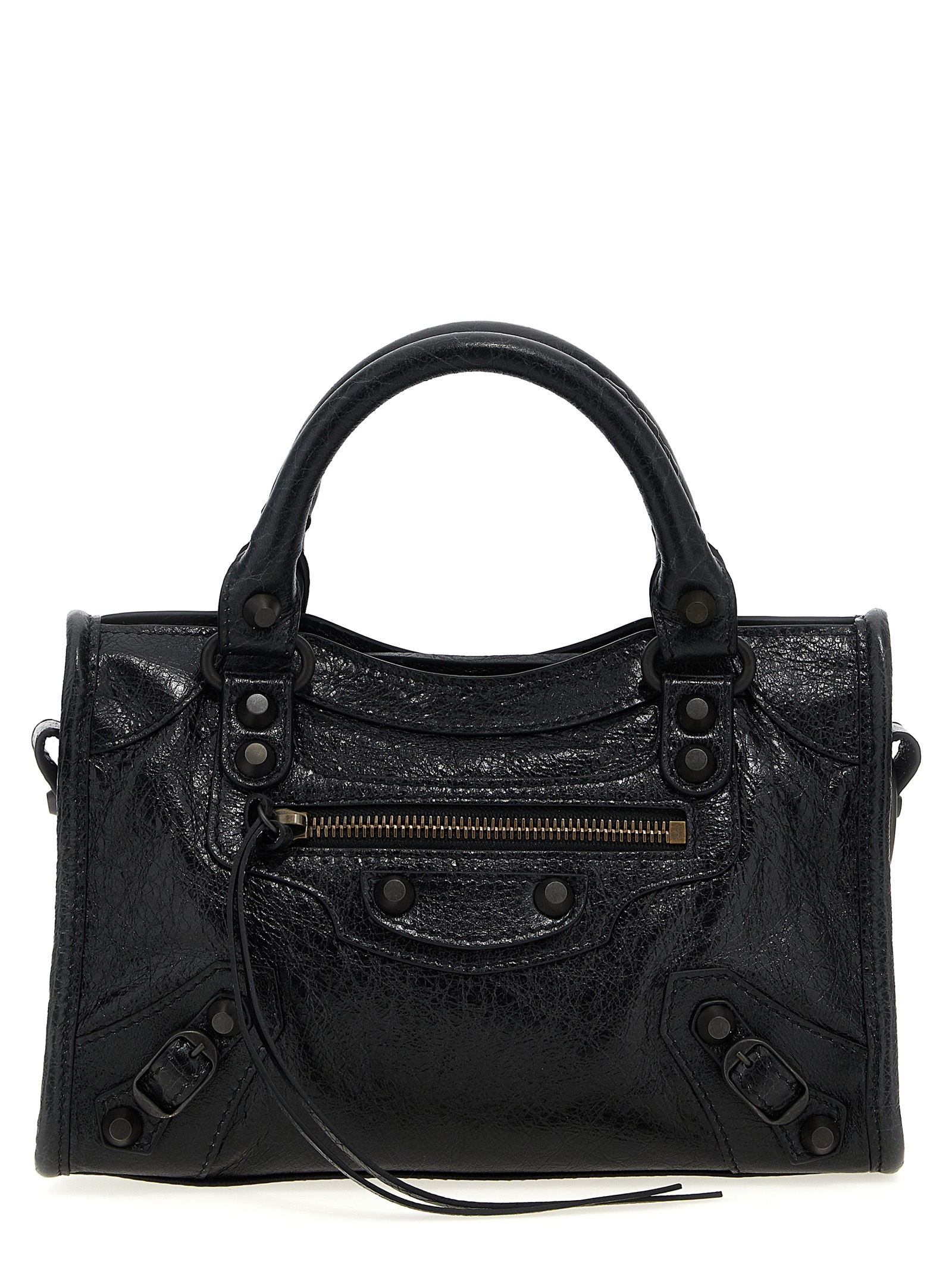 Black Lamb Leather Handbag