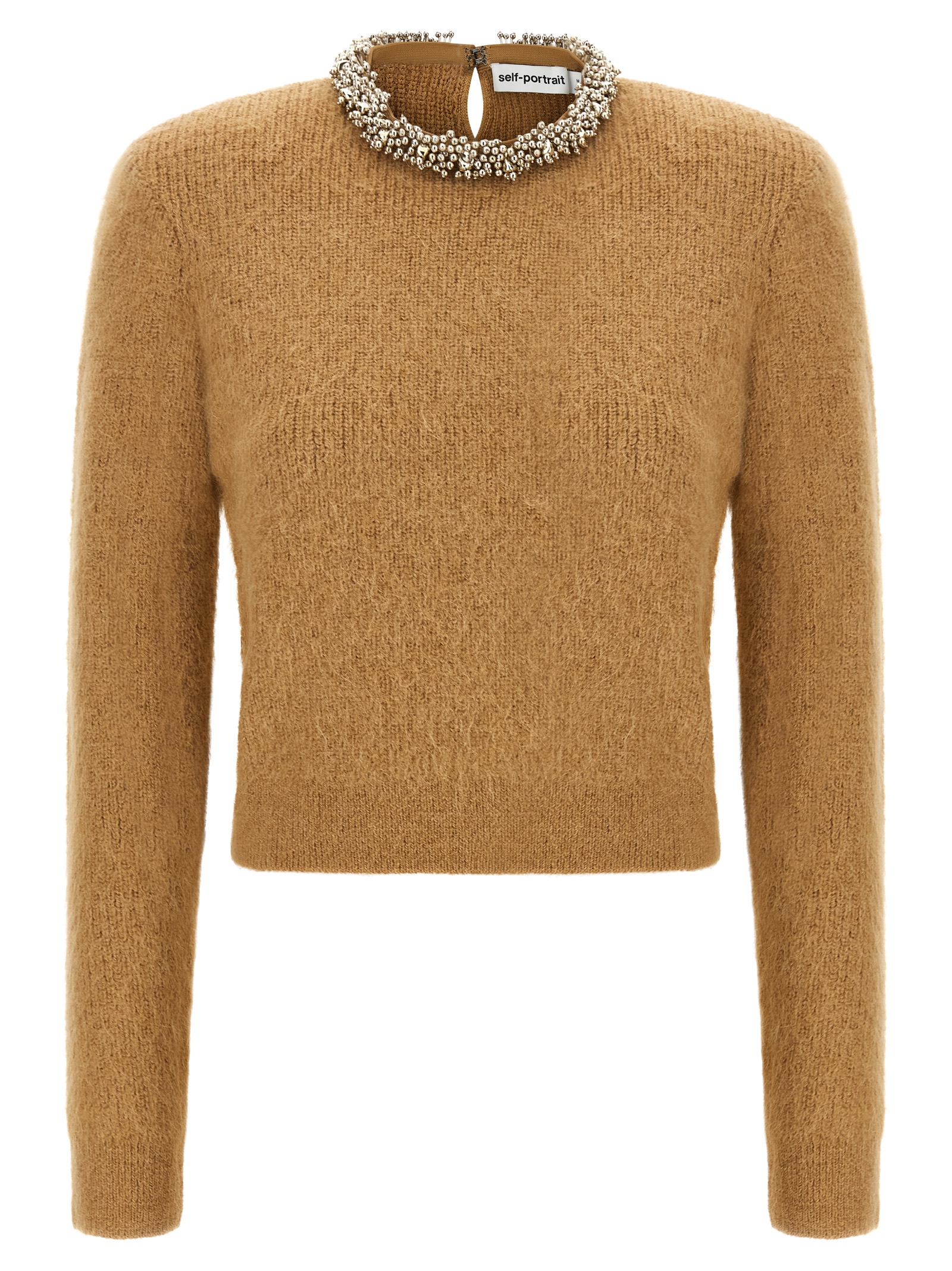 Brown Polyester Cardigan