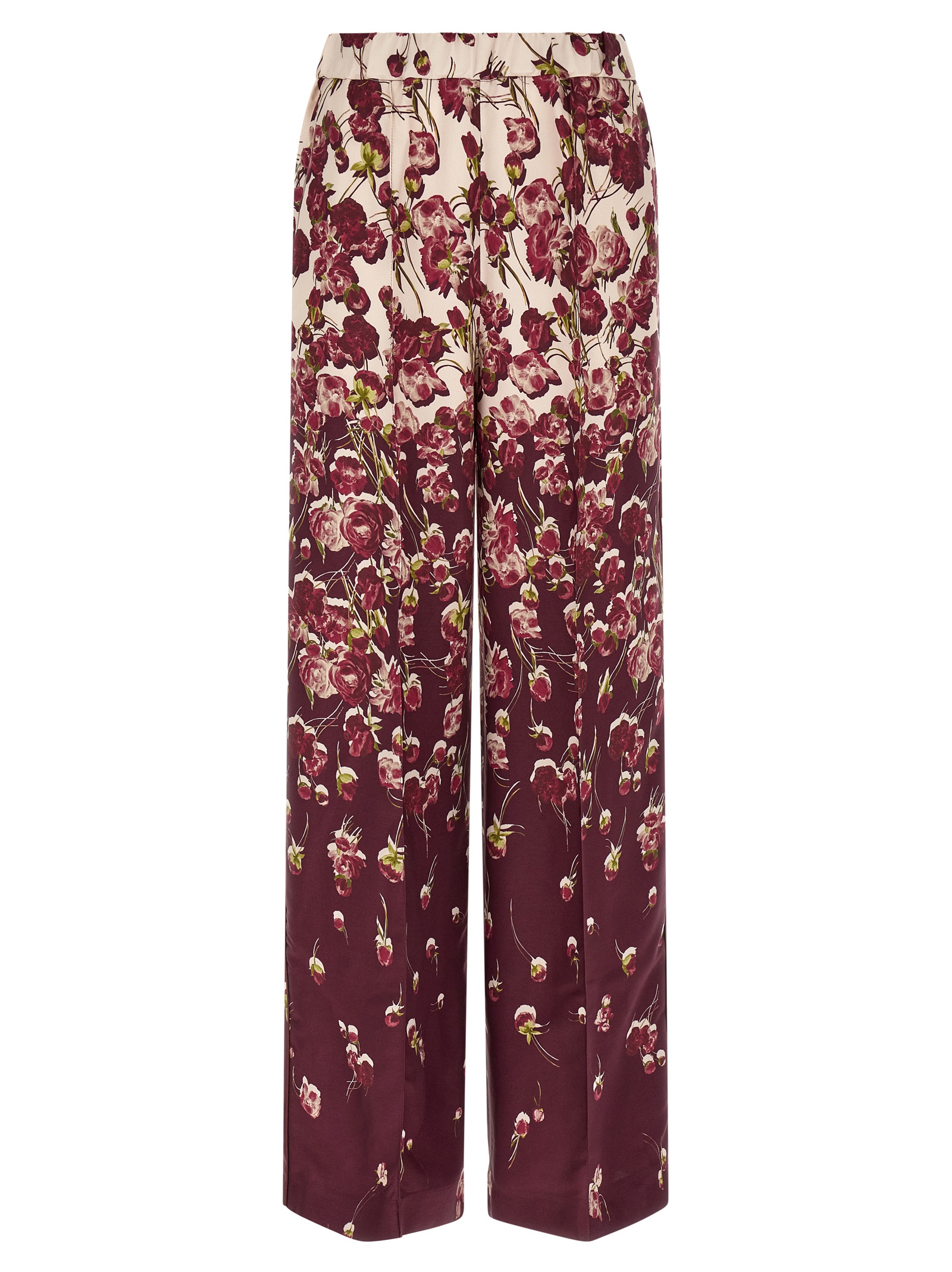 Multicolor Viscose Casual Pants